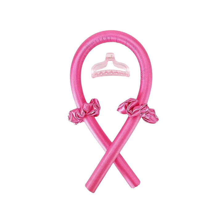 Heatless Curling Rod Headband + Hair Claw Clip (2-Piece Set) – No-Heat Soft Waves Styling Tool