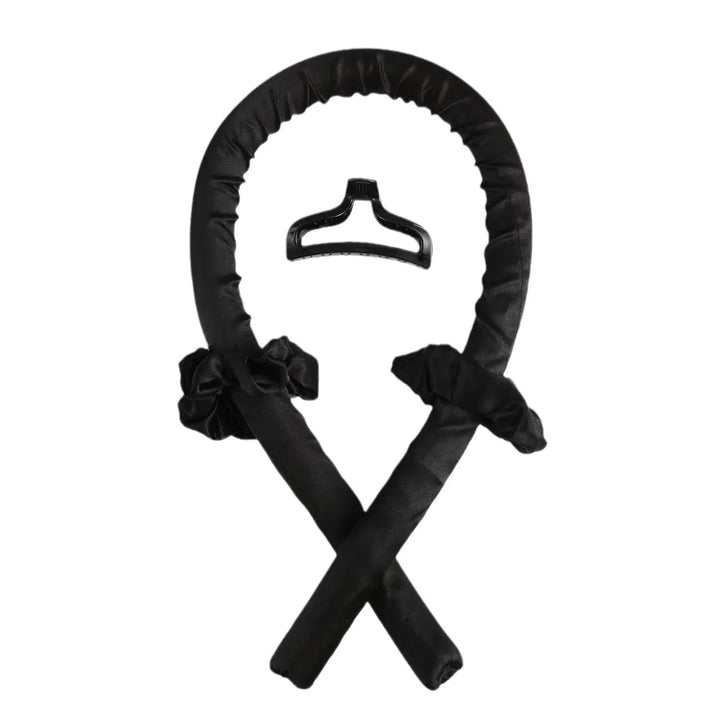 Heatless Curling Rod Headband + Hair Claw Clip (2-Piece Set) – No-Heat Soft Waves Styling Tool