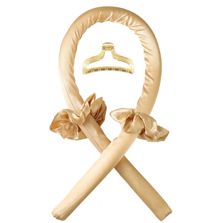 Heatless Curling Rod Headband + Hair Claw Clip (2-Piece Set) – No-Heat Soft Waves Styling Tool