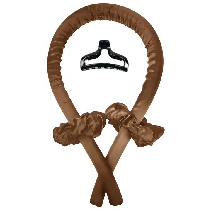 Heatless Curling Rod Headband + Hair Claw Clip (2-Piece Set) – No-Heat Soft Waves Styling Tool